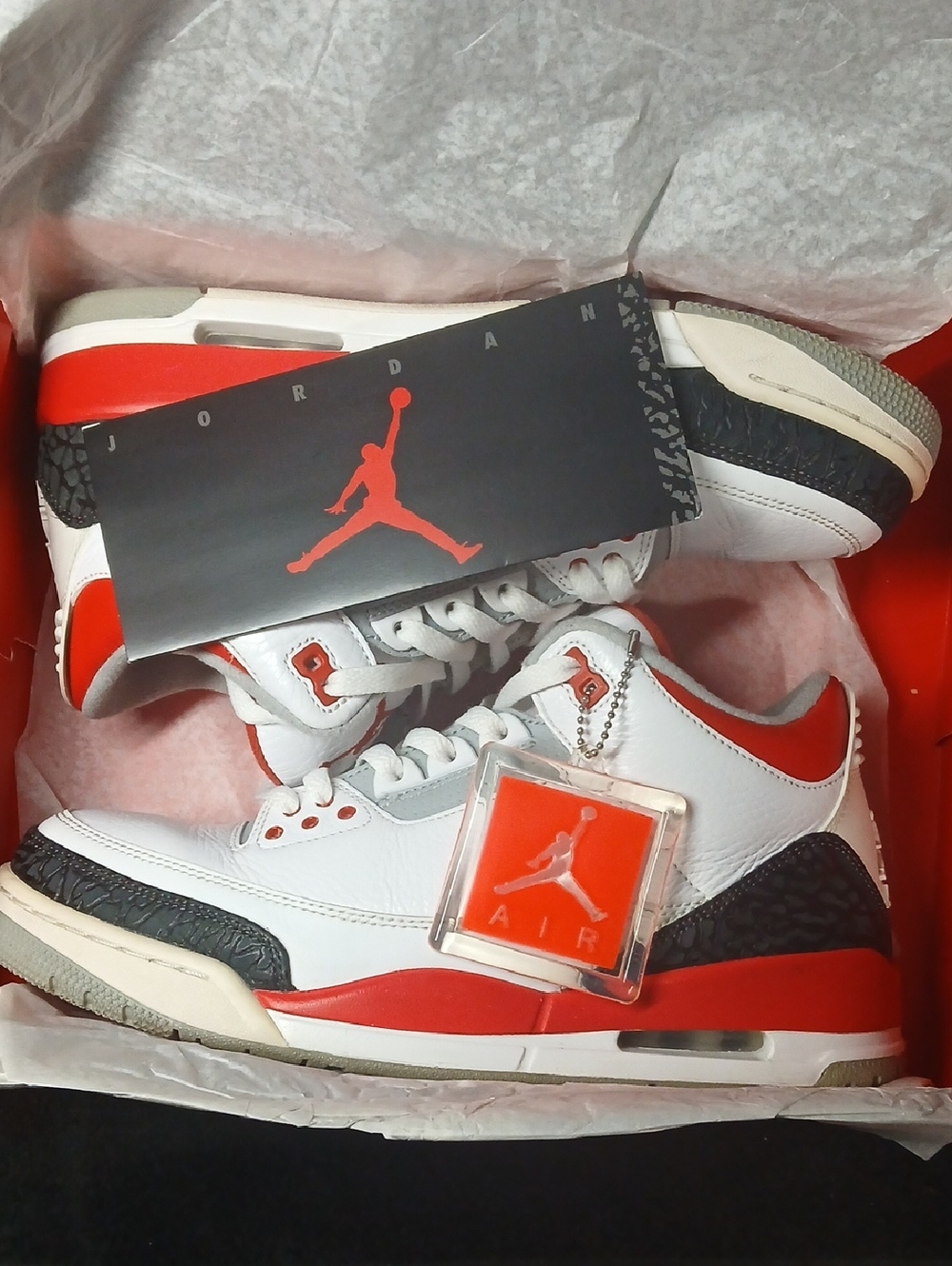 Air Jordan 3 Retro "FIRE RED" 2013 Mens Size-10 100%AUTHENTIC! - Picture 13 of 16